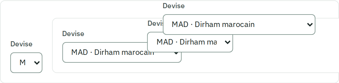 Facturation multi-devises MAD EUR USD
