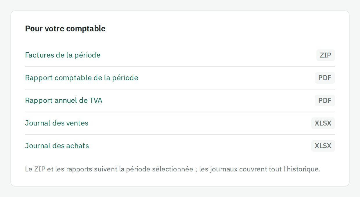 Journaux comptables en Excel